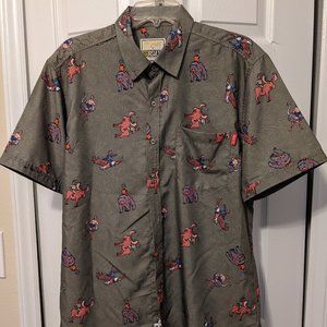 Men's RSVLTS  Shirts. Size Large & X-large. Green/multi